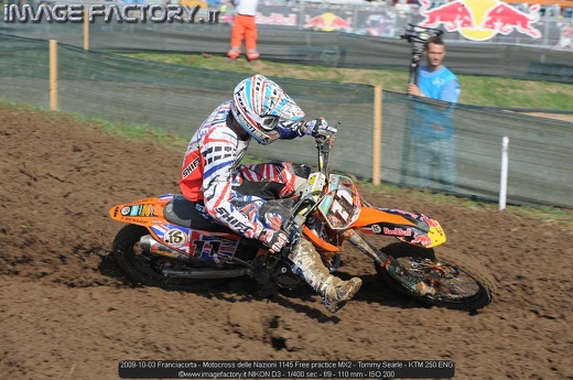 2009-10-03 Franciacorta - Motocross delle Nazioni 1145 Free practice MX2 - Tommy Searle - KTM 250 ENG